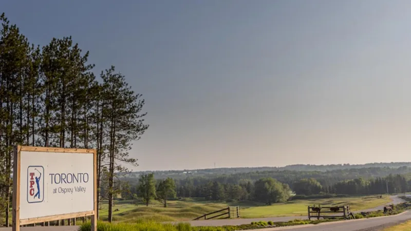 TPC Toronto at Osprey Valley entrance in Caledon, ON