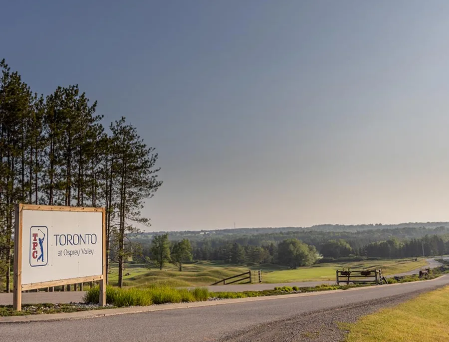 TPC Toronto at Osprey Valley entrance in Caledon, ON