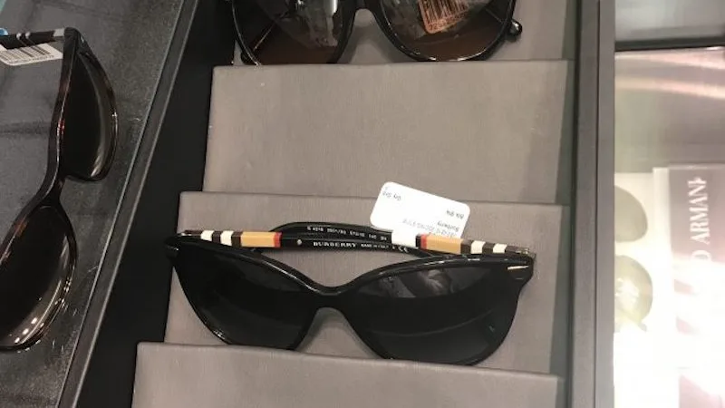 Example of good customer service from Sunglass Hut