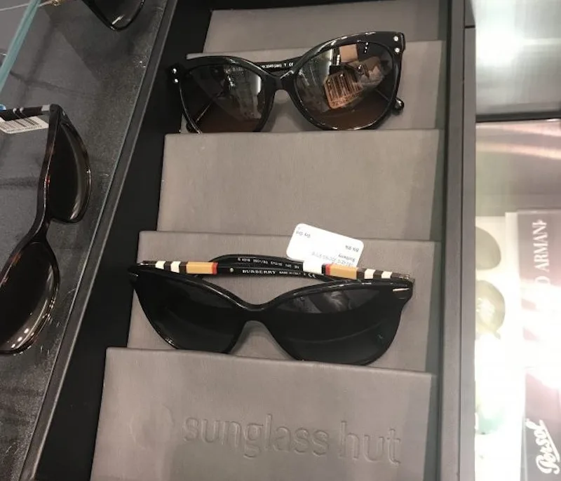 Example of good customer service from Sunglass Hut