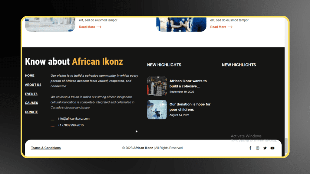 African Ikonz Charity Website: Celebrating African Heritage