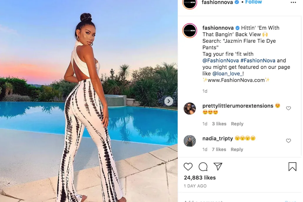 Example of user-generated content on Instagram